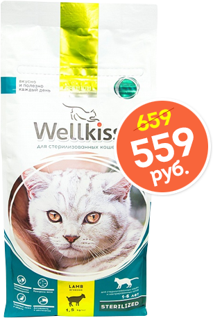 Wellkiss для стерилизованных кошек