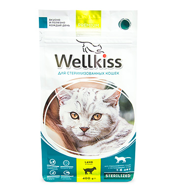 Wellkiss сухой корм для стерилизованных кошек